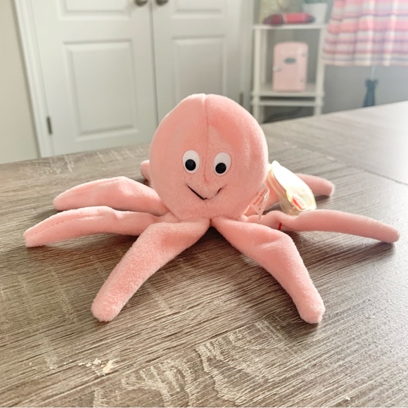 Inky The Octopus Beanie Boo Minor Flaw* Inky 1994 TY Beanie Babies